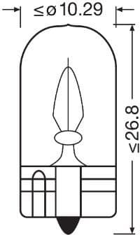 Osram Bulb W3W 12v W2.1x9.5D - 2821-2BL (OSRAM) - Autoera - image 2