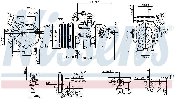Compressor, air conditioning ** FIRST FIT ** 890787