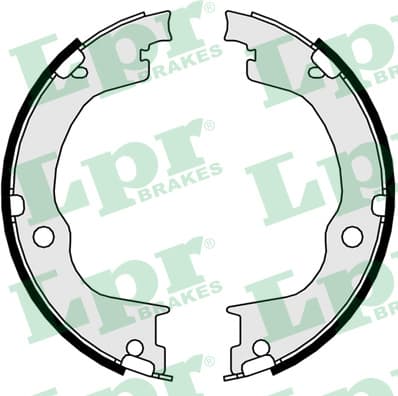 Brake shoes handbrake 89750