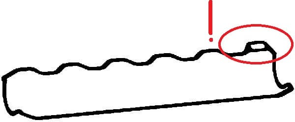 Gasket valve cover 627.160 - image 2