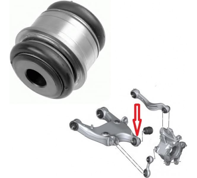 Silentblock rear axle 34599 01