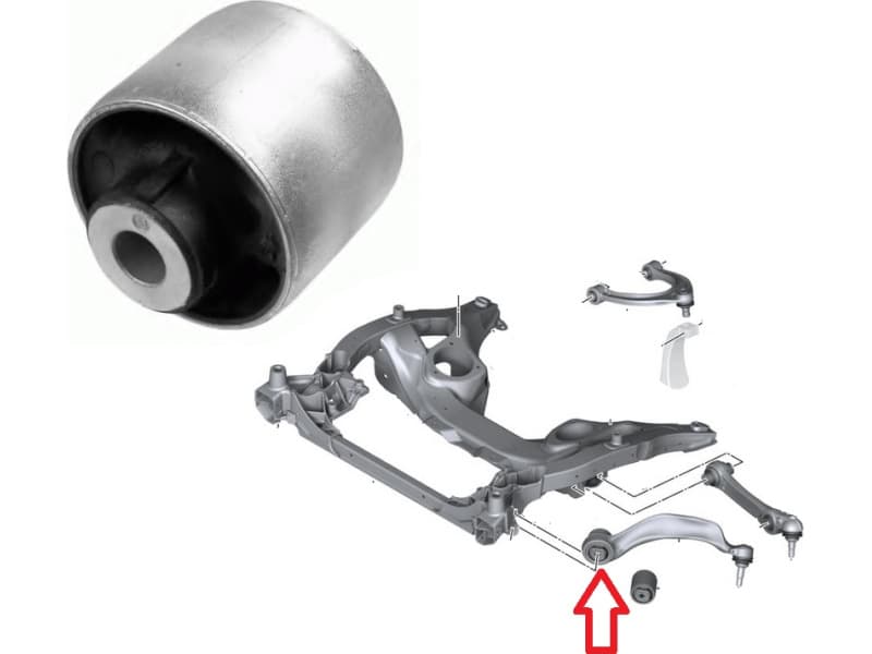 Silentblock front axle 35387 01