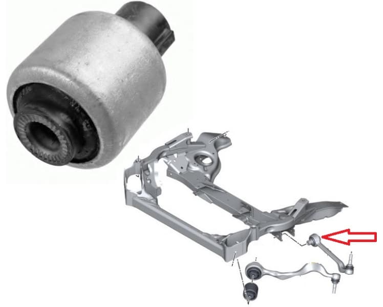 Silentblock front axle 36203 01