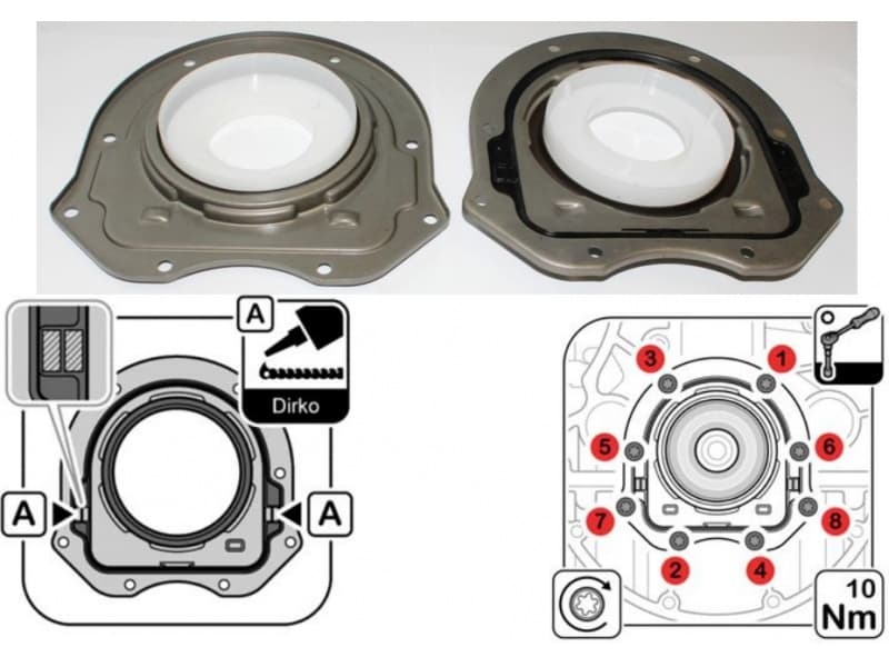 Seal crankshaft rear 026.812 - image 4