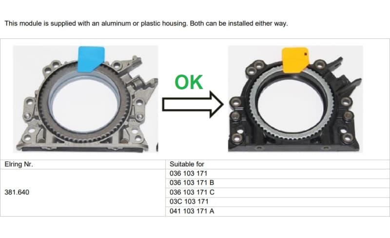 Seal crankshaft rear 381.640 - image 4