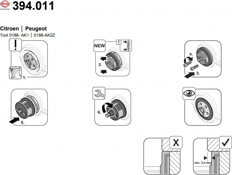 Seal crankshaft rear 394.012 - image 2