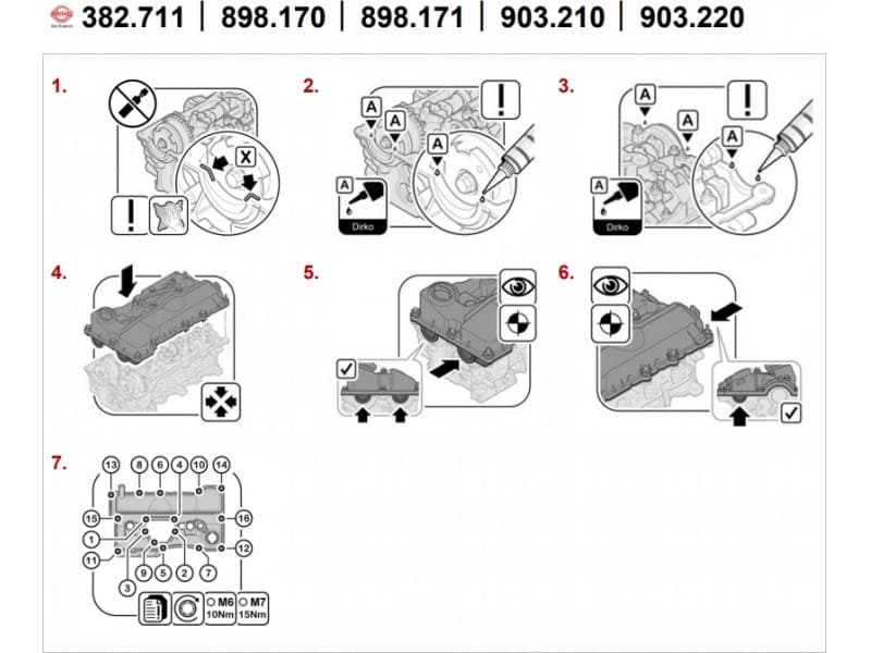 Gasket valve cover 382.711 - image 2