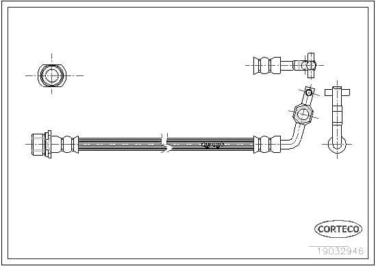 Brake Hose 19032946 - image 2