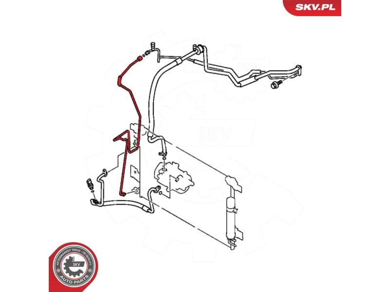 High/Low-pressure Line, air conditioning 54SKV658 - image 5