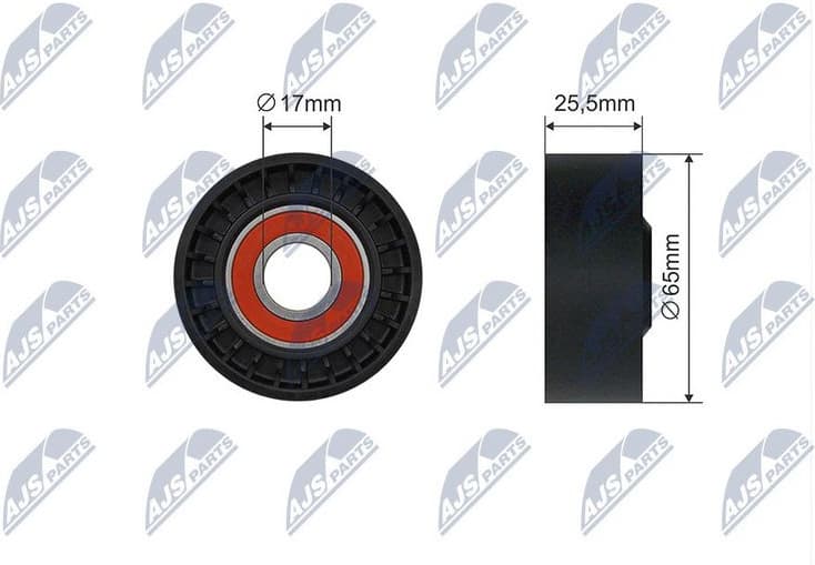 Tensioner Pulley, V-ribbed belt RNK-ME-053