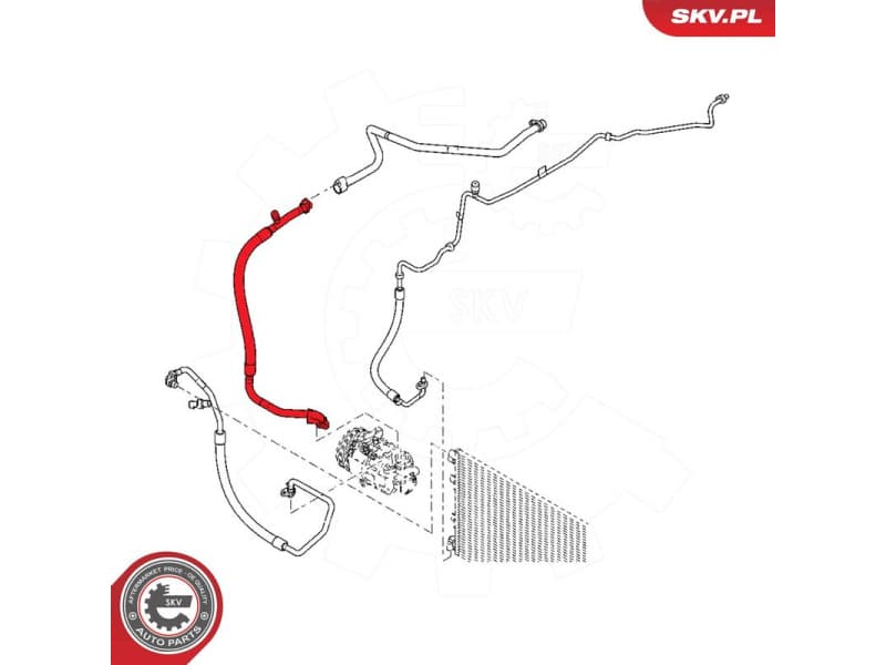High/Low-pressure Line, air conditioning 54SKV667 - image 6