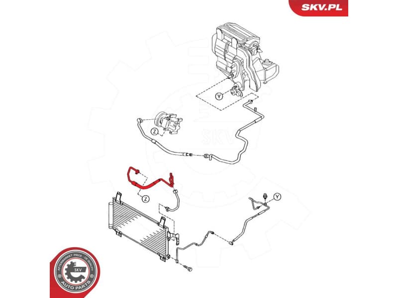 High/Low-pressure Line, air conditioning 54SKV642 - image 6