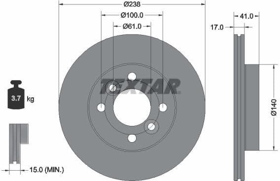 Brake Disc PRO 92350903