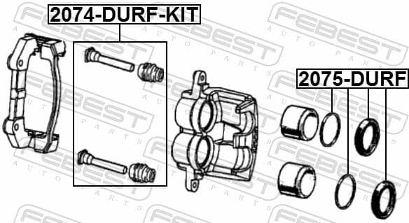 Guide Bolt, brake caliper 2074-DURF-KIT - image 2