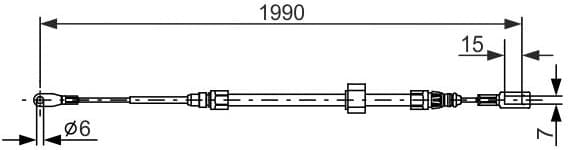 Cable Pull, parking brake 1987477854