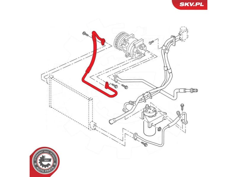 High/Low-pressure Line, air conditioning 54SKV691 - image 5
