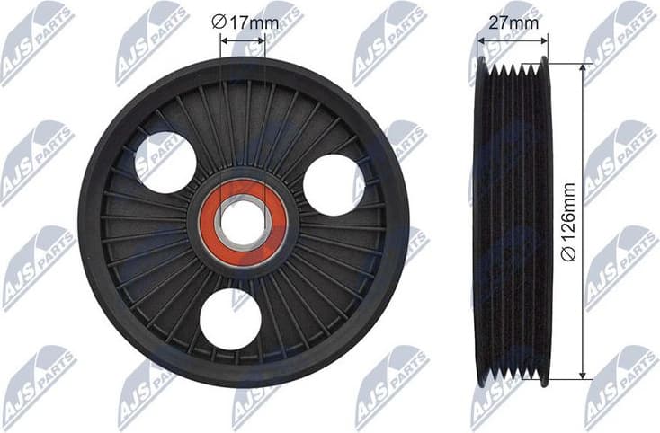 Tensioner Pulley, V-ribbed belt RNK-CT-049