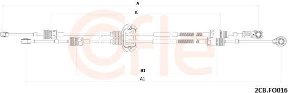 Cable Pull, manual transmission 92.2CB.FO016