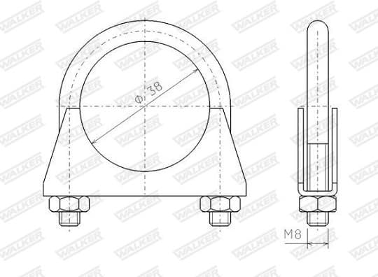 Clamping Piece, exhaust system 82305 - image 6