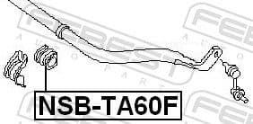 Mounting, stabiliser bar NSB-TA60F - image 2