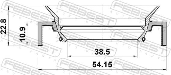 Shaft Seal, transfer case 95HCS-40541123L - image 2