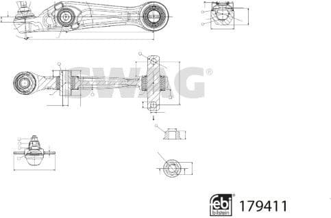 Control/Trailing Arm, wheel suspension 33 10 4913 - image 2