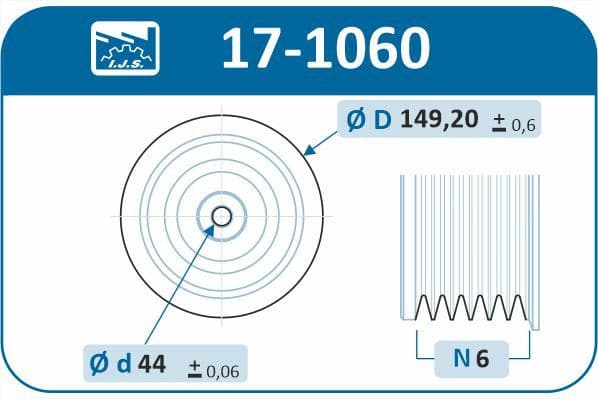 Pulley crankshaft 17-1060 - image 2