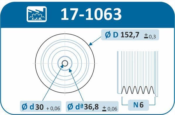 Pulley crankshaft 17-1063 - image 2