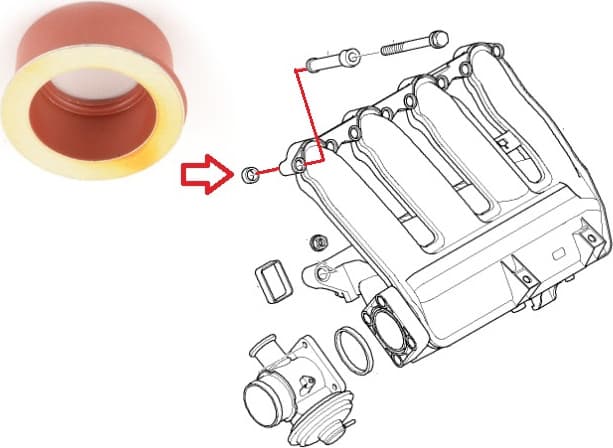 Plug, intake manifold 11612246949