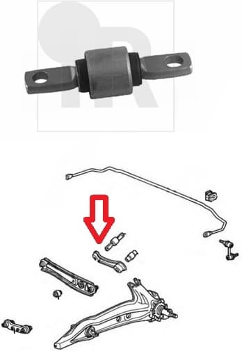 Silentblock rear axle 87-02651