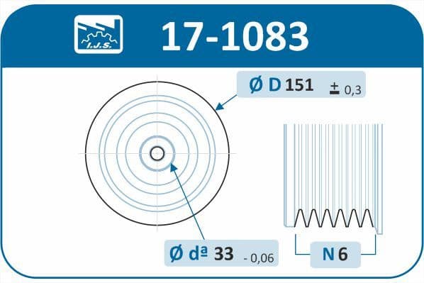 Pulley crankshaft 17-1083 - image 2