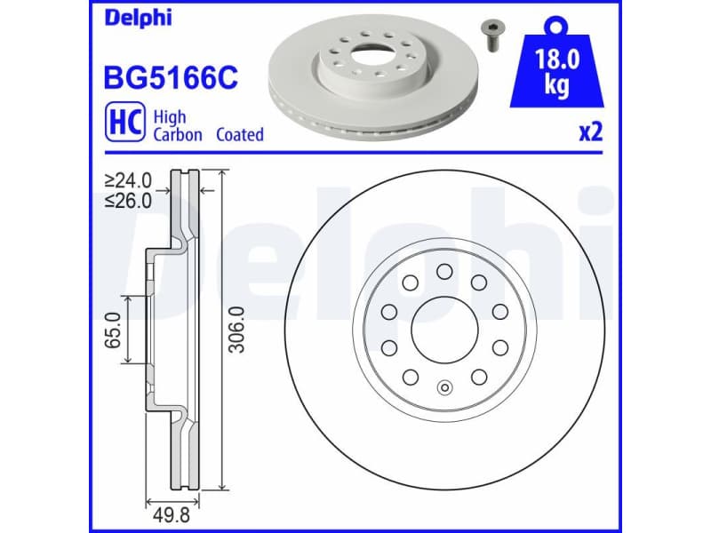 Brake Disc BG5166C