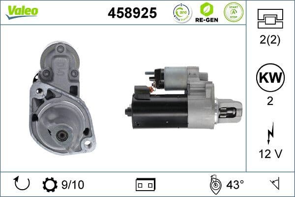 Starter VALEO RE-GEN REMANUFACTURED STOP&START 458925