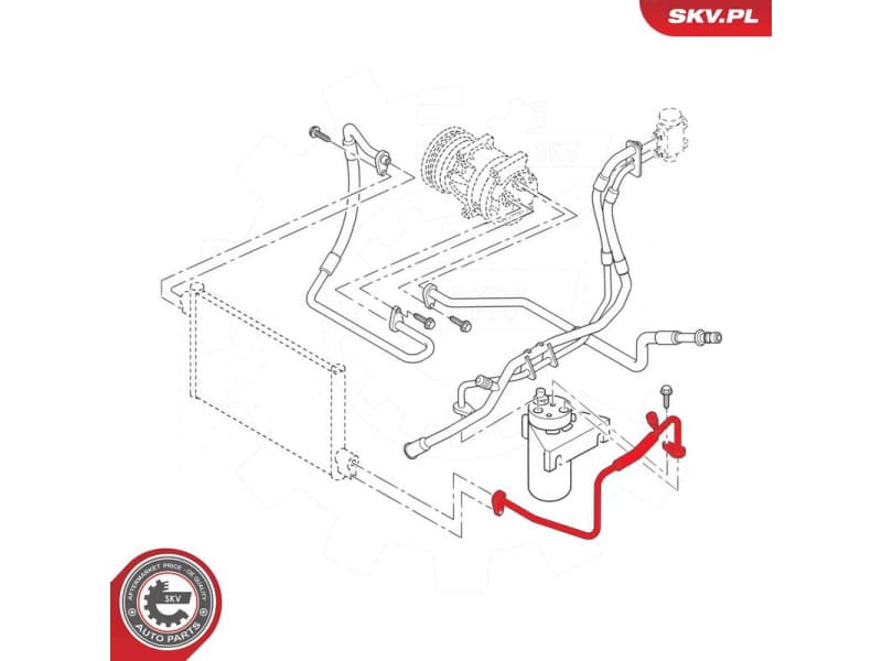 High/Low-pressure Line, air conditioning 54SKV692