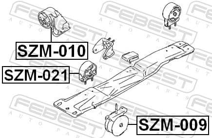 Mounting, engine SZM-021 - image 2