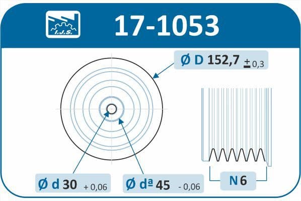 Pulley crankshaft 17-1053 - image 4
