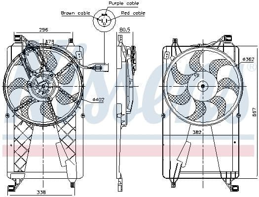 Fan, engine cooling 85772