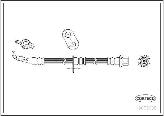 Brake Hose 19033068 - image 2