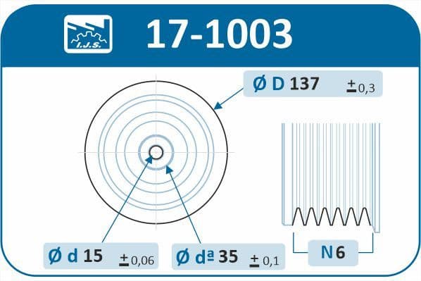 Pulley crankshaft 17-1003 - image 4