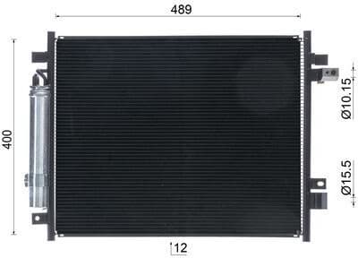 Condenser, air conditioning BEHR AC 1028 000S - image 9