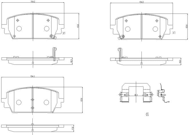 Brake Pad Set, disc brake PRIME LINE P 30 151