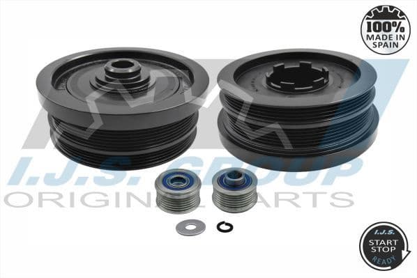 Belt Pulley Set, crankshaft Technology & Quality, Made in Spain 17-1034KIT B - image 2