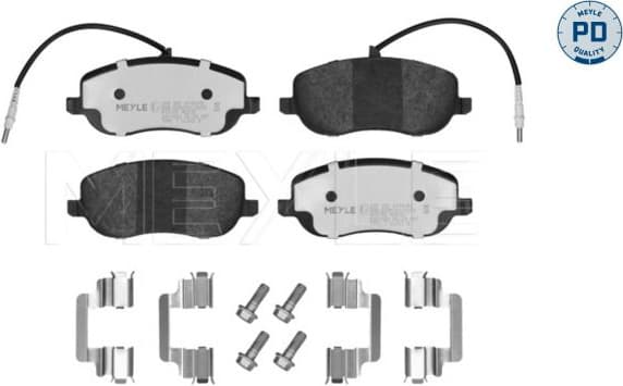 Brake Pad Set, disc brake MEYLE-PD: Advanced performance and design. 025 202 6119/PD
