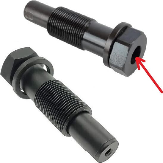 Tool bolt for timing chain elongation measurement 2353281