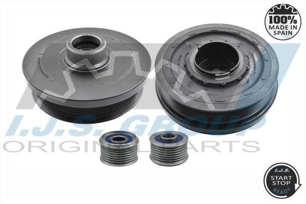 Belt Pulley Set, crankshaft Technology & Quality, Made in Spain 17-1137KIT - image 2