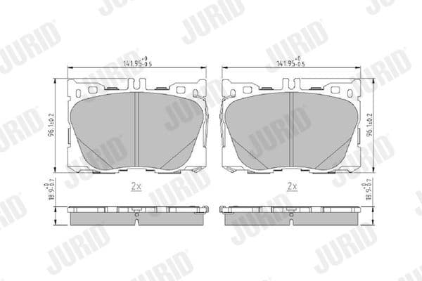 Brake Pad Set, disc brake 573868J - image 2