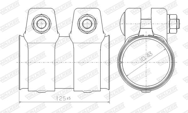 Pipe Connector, exhaust system 86142 - image 9