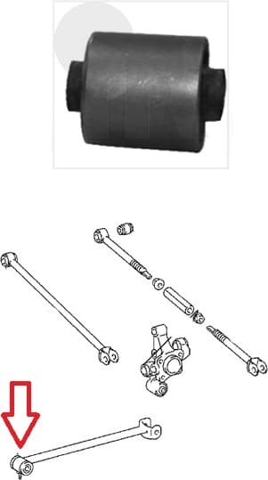 Silentblock rear axle 87-01629