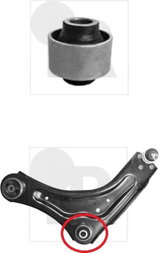 Silentblock front axle 87-07781