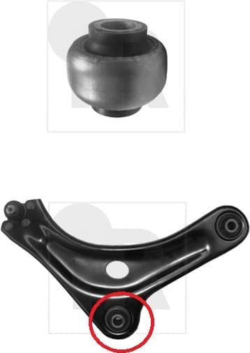 Silentblock front axle 87-07905